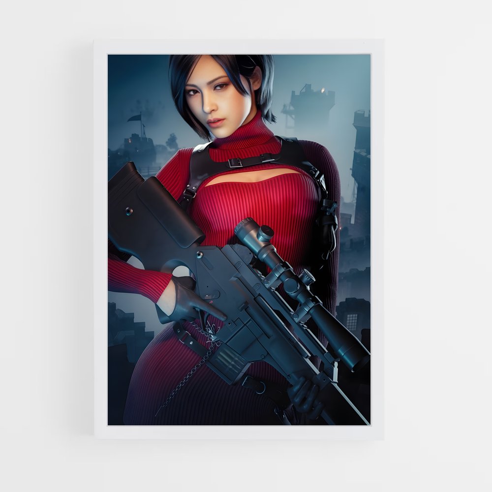 Poster Ada la Rouge – affiche Resident Evil (vue 3)